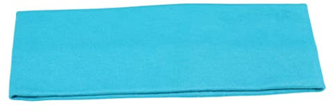 Stirnband aus Baumwolle für Kinder Ohrenwärmer Haarband Winterstirnband Ohrenschutz in verschiedenen Farben (XL, Türkis)