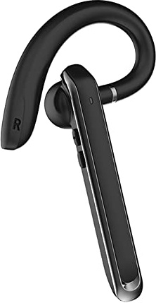 Asudaro Bluetooth Headset 5.0, Wireless Headset Hands-Free Noise Cancelling Kopfhoerer Am Ohr Kopfhörer Wireless Bluetooth Kopfhöre mit Mikrofon für Autofahren/Büro/Geschäft,90 Tage Standby,Schwarz