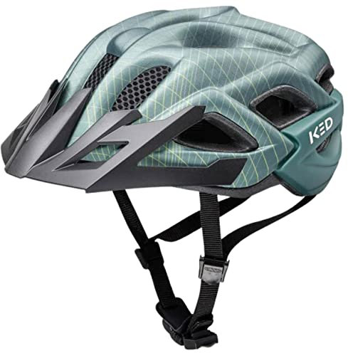 KED Unisex Jugend Status Jr. Fahrradhelm, Pine Green Matt, S (49-54cm)