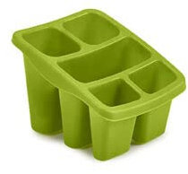EliteKoopers Cutlery Utensil Drainer Sink Plate Tray For Home, Kitchen, Storage Holder Organiser (1Pcs Lime Green)
