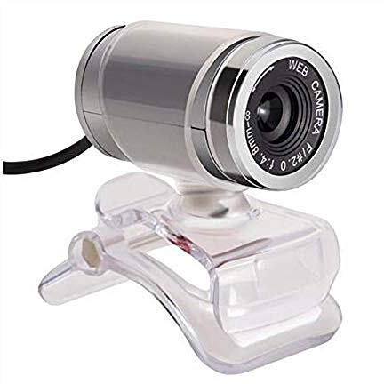 HD Webcam mit Mikrofon USB Drive-Free Night Vision HD TV Laptop Video Conference Call Desktop Computer Student Network Education Video Webcam Suitable for Home Computer (Silver)