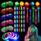 SUPRBIRD Lunettes Lumineuses,51 pièces Jouets Lumineux,Lumières de Doigt,Clignotants Anneaux Cahoteux,Bracelets Clignotants LED pour Halloween,Noël,Anniversaires,Festival,Fournitures de Fête Sombre