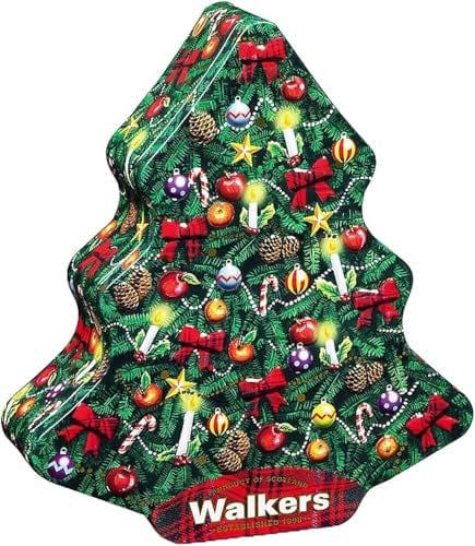 Walkers Shortbread Christmas Tree Shortbread Tin 225g (12)
