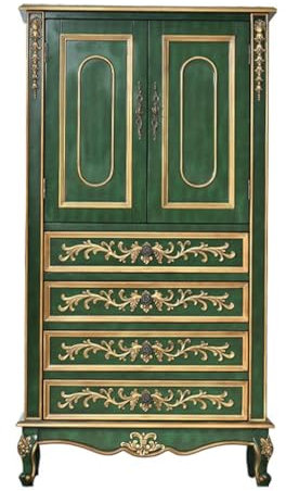 GUERNSEY Anrichte Home Country Esszimmer Sideboard an der Wand Massivholz Retro Alte Küchenschrank Wohnzimmer Lagerung Buffetschrank