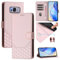 Galafu Hülle für Samsung Galaxy S8 Hülle, PU Leder Handyhülle mit RFID Schutz, Tasche Magnet Schutzhülle mit Standfunktion für Samsung S8, Rosa