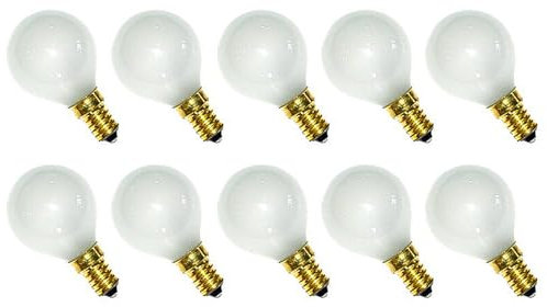 NCC-Licht 10 Stück Tropfenlampe Kugel matt E14 40W warmweiß dimmbar 230V