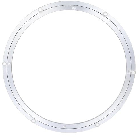 JTPMYFT Mesa giratoria Lazy Susan de 12 , Plato Giratorio Redondo con rodamiento de Bolas de Acero, Placa de Montaje giratoria de 360 ° for Platos giratorios de Mesa de Comedor(14inch)