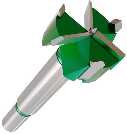 CSOOM Broca Forstner de 28 mm para madera, broca para madera con vástago redondo, broca Forstner para maderas, tableros de partículas, tableros de fibra