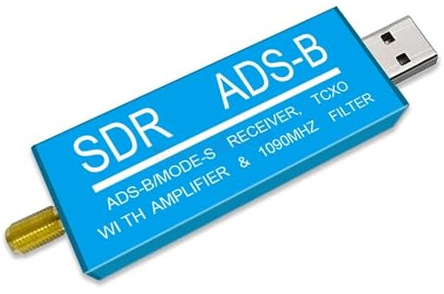 RTL2832U ADS-B Mode-S USB SDR TV-Receiver Eingebauter HF-Verstärker 1090MHz Bandpassfilter Radio SDR Band TV Scanner Tuner Stick