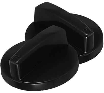 NUOBESTY 2pcs Stove Knob Replacement for Electric Cooker Oven and Grill Universal Timer Switch Knob for Air Fryer Pressure Cooker and Camping Stove
