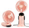 Morelax Handheld Mini Fan,USB Rechargeable Fodable Personal Fans 4000mAh,90 Adjustable, 6 Speed Strong Wind,Portable Fan Pocket Design 5 IN 1Cooling Table Fan for Office School Outdoor Travel,Pink