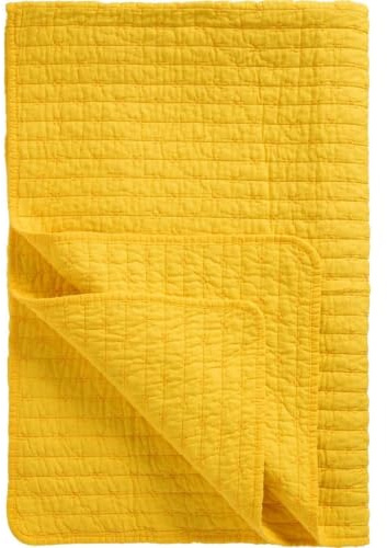 IB Laursen Quilt gelb m/Kreuzstichen B: 130 L: 180