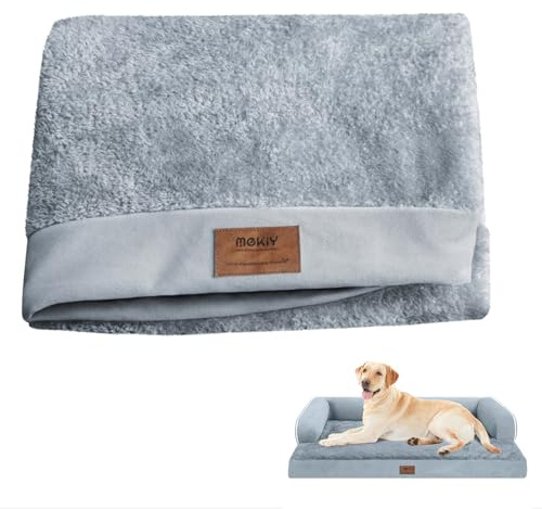 MEKIY Ersatz-Bezug für großes Hundebett, orthopädisch, waschbar, großes Hundebett, wasserdicht, abnehmbarer Bezug, Größe XXL