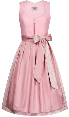 Trachtl -Kollektion Anneli in 2 Farben, Dirndl, Trachtenkleid mit Schürze, Klassische und Elegante Tracht aus Leinen für Oktoberfest