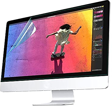 Elprico Blaulichtblockierende Folie mit Hoher Lichtdurchlässigkeit – Augenschutz für den Langzeitgebrauch Am Computer – Matte Oberfläche – 0,39 Mm Dicke/21,5-Zoll (23,8-16&9)