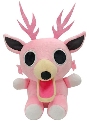 Animal en Peluche de cerf Doux, Jouet en Peluche sur Le thème de la forêt pour Enfants et Adultes, Fans de Jeux, Cadeau de Collection Pink