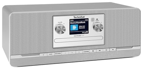 TechniSat DIGITRADIO 320 – Stereo digitalradio (kompaktanläggning med DAB+ & FM, CD-spelare, Bluetooth, USB, 2×5 W RMS, TFT-färgdisplay, favoritminne, väckarklocka, sömntimer, fjärrkontroll) | med CD-spelare, Bluetooth 5.3, USB, 2 × 5 W RMS, TFT-färgskärm, favoritminne, väckarklocka, sömntimer, fjärrkontroll, silver