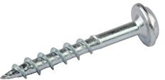 Kreg Sml-c125–1200-eur Numéro 8 x 1–1/10,2 cm Zinc Pocket-hole Vis épais Rondelle Tête – Argent (lot de 1200)