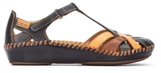 Pikolinos Halboffene Schuhe in Leder P. Vallarta für Frauen Farbe Navy Blue