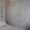 Popular Handicrafts Launched Kp794 Silberfarbener Ombre Tapisserie Mandala Hippie Wandbehang Bohemian Tagesdecke mit extra metallischem Glanz Extra große Wandteppiche King Size