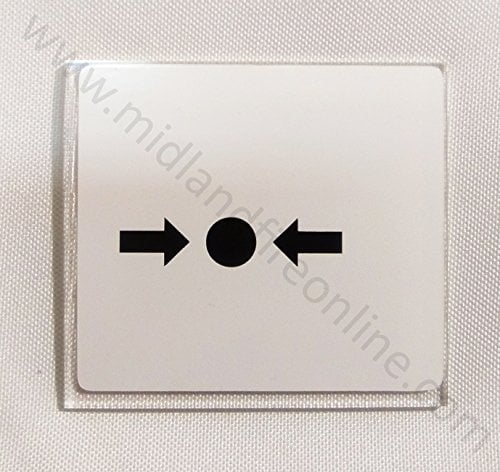 Gent Honeywell Call Point EN White Replacement Break Glass 14112-09EN Pack of 1 by Midland Fire On-Line