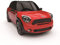 CMJ RC Cars ™ Mini Countryman JCW Coche de Control Remoto con Licencia Oficial Luces de Trabajo a Escala 1:24 2.4Ghz Rojo