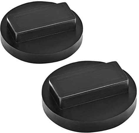 DEDC 2 Stück Wagenheber Gummiauflage für wagenheber Jack Pad Gummipuffer Gummiauflage Unterstellbock Gummiblock Schützt Auto vor Kratzen