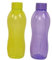 Tupperware Aqua-Safe Kunststoff-Wasserflasche, Gelb und Violett, 2 Stück, je 1 Liter