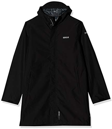 PRO-X elements Herren Regenmantel TRENCH, Leichter, atmungsaktiver Herren Mantel mit Kapuze, Packtasche & Taschen, Wasser- & winddichte Jacke