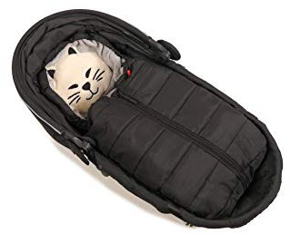 Kaiser 6530525 Babyschalen-Fußsack Carry, schwarz, schwarz