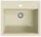 vidaXL Granitspüle Doppelbecken Kratzfest Küchenspüle Einbauspüle Spülbecken Spüle Küche Waschbecken Küchenbecken Auflagespüle Beige Granit 565x510mm