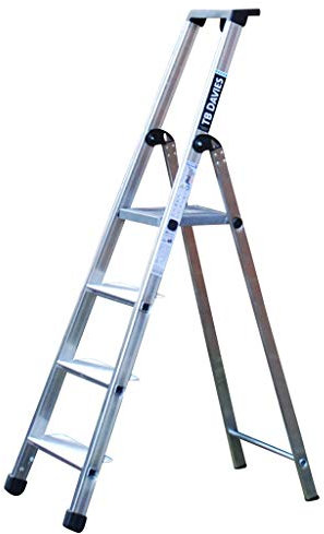 TB Davies 1211-024, 4 Tread Maxi 110 Platform Steps, Platform Height 0.88m, Aluminum, EN131 Professional