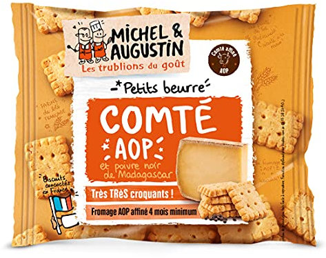 Michel et Augustin Lot de 12 Biscuits Apéritifs Comté Aop 30 g