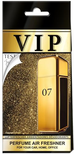 VIP Ambientadores de lujo para coche, paquete de 1, aroma de larga duración para coche, hogar y oficina, fragancias lujosas inspiradas en las mejores casas de perfumes