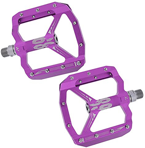Mountainbike-Pedale, leichte DU-Lager-Aluminiumlegierung-Fahrradpedale für Mountainbikes(Violett)