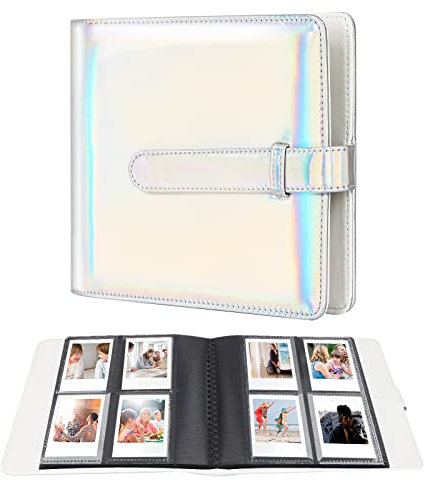 256 Photos Album for Polaroid Go Everything Box Camera and Instant Film,Polaroid Go Photo Album Book (Magic Silver)