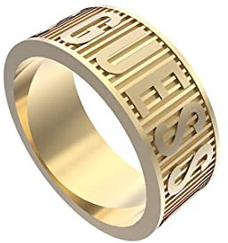 GUESS Herren-Herrenring Edelstahl 62 Gold 32021258