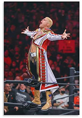 Cody Rhodes Wrestling Poster Gemälde auf Leinwand Wandkunst Poster Scroll Bild Druck Wohnzimmer Wände Dekor Zuhause Poster 20 x 30 cm