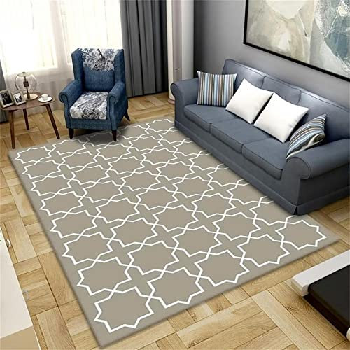 RUGMRZ Terasse Teppich Home erker Schlafzimmer Wohnzimmer küche geometrische abstraktion Schlafzimmer deko modern helle Farbe küche Teppich Outdoor Rug terasse Teppich terassenteppich300x400CM