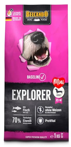 BELCANDO Baseline Explorer [1kg] Hundefutter | Trockenfutter für Hunde | Für ausgewachsene Hunde Kleiner und mittlerer Rassen