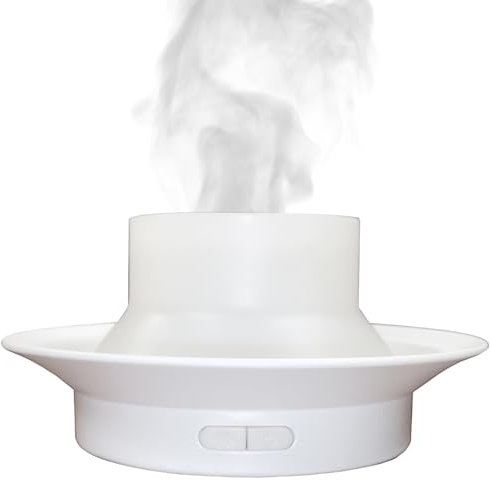 Cello Aroma Fan Base - Colour Changing, Oil Diffuser USB Base for Cello Porcelain Tealight Holder Dome, LED Light Base and Aromatherapy Diffuser. Ideal under Porcelain Candle Holder Shades.