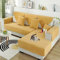 ZGDDPZA 100% Wasserdichter Sofa/Couch überwurfdecke/überwurf, rutschfest Sofaschutz Katze Kratzschutz Sofaüberwurf Schonbezug Sofa Schutz Abdeckung Sofaschoner Für Wohnzimmer (90 * 160cm,Gelb)