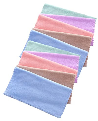 Beavorty 10 Stück Abschminktücher aus Coral Fleece, 25x25cm, Quadratisch