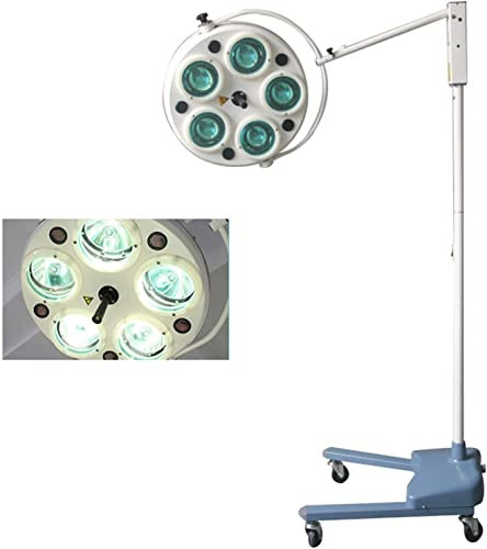 BONEW - Oral 25W Halogen Prüfungsleuchte Lampe Schattenlose Betriebslampe Halogenlicht Chirurgische Mobile Untersuchungsleuchte Halogenlampen (Bodenstehend)