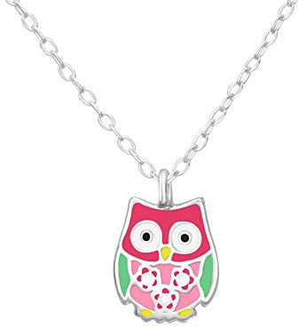Bungsa Eule Kinder-Kette aus .925 Sterling Silber