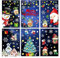 LdawyDE Fensterbilder Frühling 9 Blatt Selbstklebend Fensterdeko Fenstersticker Kinder Weihnachts PVC Schneeflocken Schneemann Fensteraufkleber