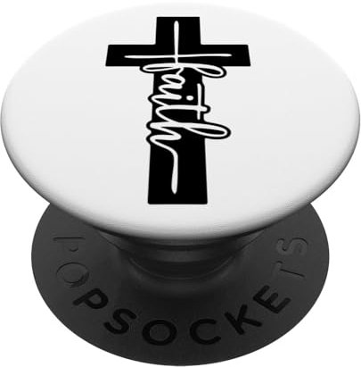 Christian Inspirational Pop Socket - Jesus Cross And Faith PopSockets Adhesive PopGrip