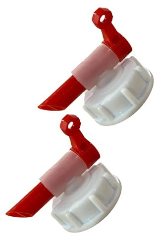 Filo Aeroflow Drum Tap (Pack of 2): Easy Flow Dispenser for Plastic Drums - Vented System, No Glugging' - Fits 20L, 25L - Ideal for Water & Chemical Containers.