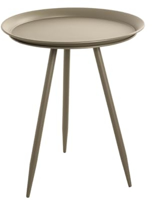 HAKU Beistelltisch rund grün Metall runder Sofatisch klein - Maße: H 54 x Ø 44 cm Style: Modern
