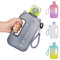 Darryy Flat Water Bottle, Borraccia 750 ml Plastica Sportiva, Bottiglia Acqua Rettangolare, Bottiglia d Acqua Piatta per Attività all'aperto, Borraccia Senza Bpa (nero)